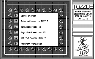 Tuzzle atari screenshot